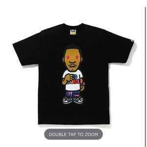BAPE X KID CUDI BLACK TEE 2021